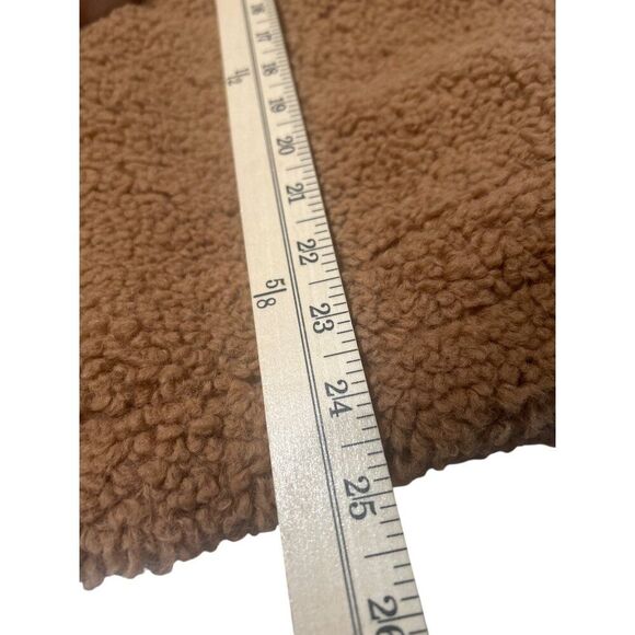 Grade & Gather Womens Teddy Coat Size L Brown Polyester Spandex Blend Made In Ch - Picture 6 of 7